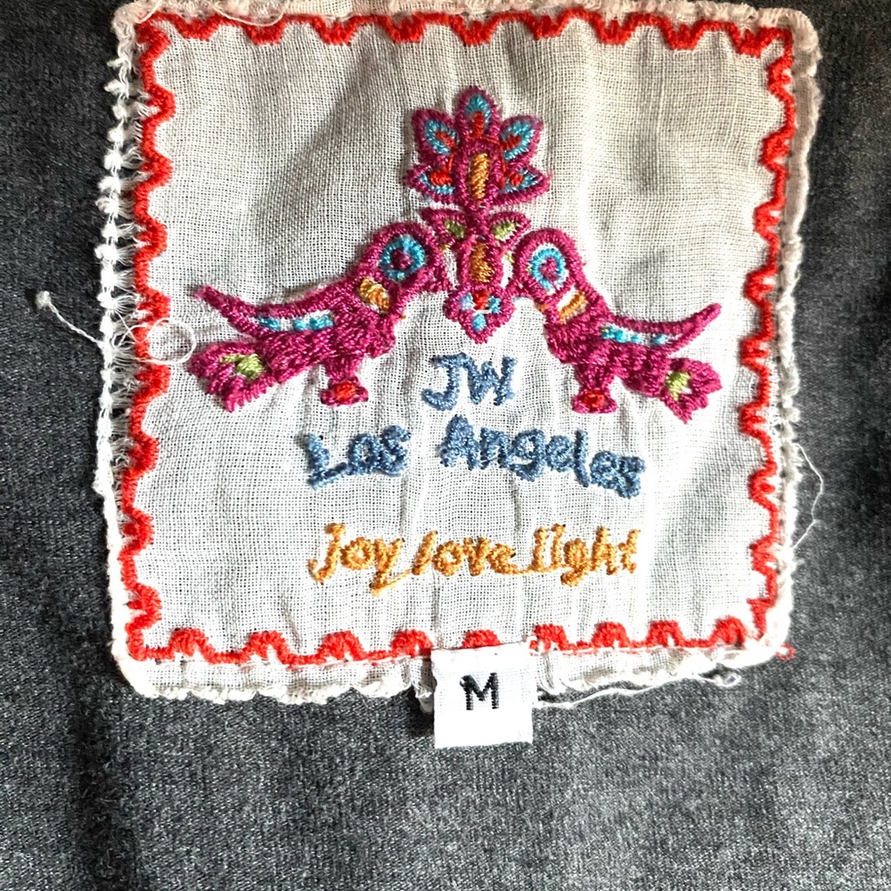 Johnny Was Grey Floral Embroidered Utility Jacket - Picture 4 of 4
